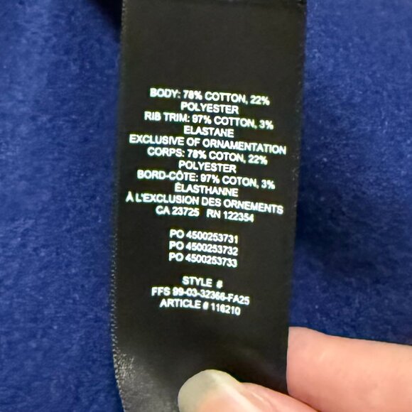 NWOT Aritzia Cozy Sweatfleece Perfect Crew Sweatshirt - Picture 9 of 9